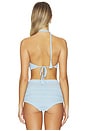 view 3 of 4 HAUT DE MAILLOT DE BAIN DOS NAGEUR VANA in Celeste