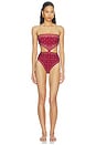 view 1 of 3 MAILLOT DE BAIN 1 PIÈCE REBECCA in Merlot