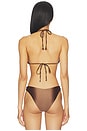 view 3 of 5 Leni Triangle Bikini Bottom in Cocoa