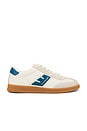 view 1 of 6 Santos Sneaker in Ivory & Dark Teal