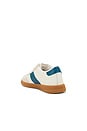 view 3 of 6 Santos Sneaker in Ivory & Dark Teal