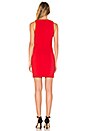 view 3 of 3 Alivia Fitted Dress in Vermillion