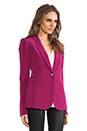 view 3 of 6 Rex Blazer with Colored Lining in Raspberry