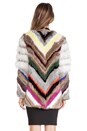 view 4 of 6 Tarra Rabbit and Coyote Fur Jacket in Multi