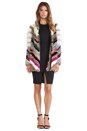 view 5 of 6 Tarra Rabbit and Coyote Fur Jacket in Multi