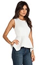 view 2 of 4 Yumi Peplum Top in Ivory