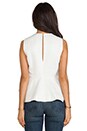 view 3 of 4 Yumi Peplum Top in Ivory
