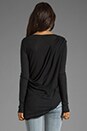 view 2 of 3 Shane Drape Long Sleeve in Black