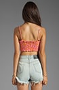 view 2 of 4 Candice Tropical Crop Top in Tangerine