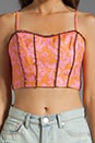view 3 of 4 Candice Tropical Crop Top in Tangerine