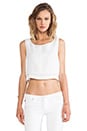 view 1 of 4 TOP CROPPED MARTINE in White