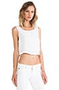 view 2 of 4 TOP CROPPED MARTINE in White