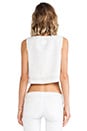 view 3 of 4 TOP CROPPED MARTINE in White