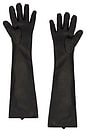 view 2 of 3 Leather Gloves in Black