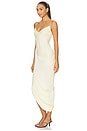 view 3 of 5 x Coco Nico Silk Maxi Dress in Pale Yellow