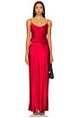 view 1 of 3 Yarden Silk Maxi Dress in Red