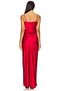 view 3 of 3 Yarden Silk Maxi Dress in Red