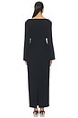 view 3 of 4 x Coco Norna Polished Crepe Maxi Dress in Black