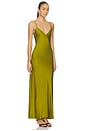 view 2 of 4 Svann Midi Slip Dress in Peridot Green