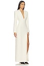 view 2 of 5 Lovise Polished Crepe Maxi Dress in Ivory