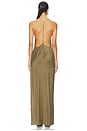 view 3 of 4 Lydia Silk Maxi Dress in Capers