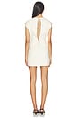 view 4 of 5 x Jasmine Tookes Irene Classic Suiting Sculpted Mini Dress in Ivory