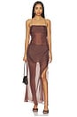 view 1 of 4 Athina Maxi Dress in Chocolate Brown