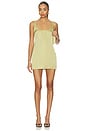 view 1 of 4 Veda Mini Dress in Pale Olive Green