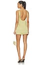 view 3 of 4 Veda Mini Dress in Pale Olive Green