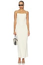 view 1 of 4 x Blake Evin Dani Polished Crepe Maxi Dress in Ivory