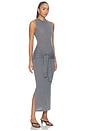 view 2 of 5 Hadyn Wrap Sleeve Dress in Grey