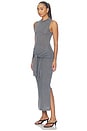 view 4 of 5 Hadyn Wrap Sleeve Dress in Grey