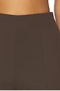 view 6 of 7 Naftali Polished Crepe Mini Shorts in Ganache