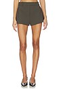 view 1 of 7 Tailored Naftali Mini Short in Olive Smoke