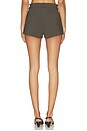 view 4 of 7 Tailored Naftali Mini Short in Olive Smoke