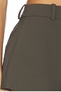 view 6 of 7 Tailored Naftali Mini Short in Olive Smoke