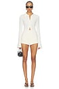 view 5 of 7 Naftali Polished Crepe Mini Short in Ivory