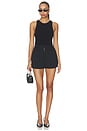 view 5 of 6 Brynn Polished Crepe Short in Black