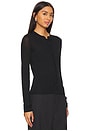view 2 of 4 Alexander Sheer Knit Cardigan in Black