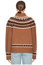 view 3 of 4 Cait Fair Isle Sweater in Brown Multi