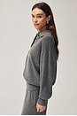 view 2 of 7 Hansen Wool Cashmere Sweater in Dark Heather Grey