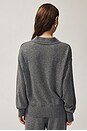 view 3 of 7 Hansen Wool Cashmere Sweater in Dark Heather Grey