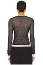 view 3 of 8 Harlow Knit Top in Black & Cream