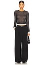 view 4 of 8 Harlow Knit Top in Black & Cream