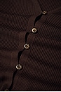 view 7 of 7 Bailee Rib Cardigan in Chocolate Brown