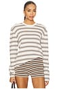 view 1 of 5 Cydnee Striped Oversized Sweater in Cream Multi