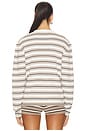 view 3 of 5 Cydnee Striped Oversized Sweater in Cream Multi