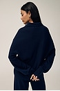 view 4 of 7 Hansen Wool Cashmere Sweater in Navy