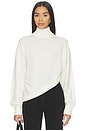 view 1 of 6 Allma Asymmetric Sweater in eggshell