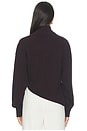 view 4 of 5 Allma Asymmetric Sweater in Brown Mahogany